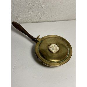 Vintage Brass Silent Butler‎ Claw Feet Crumb Catcher Wood Handle made in Italy